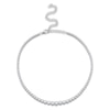 Thumbnail Image 1 of Shy Creation Graduated Diamond Riviera Necklace 6-3/8 ct tw 14K White Gold 18" SC55022934V4