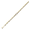 Thumbnail Image 2 of Shy Creation Diamond Paperclip Bracelet 1/5 ct tw 14K Yellow Gold 7" J-SC55022956