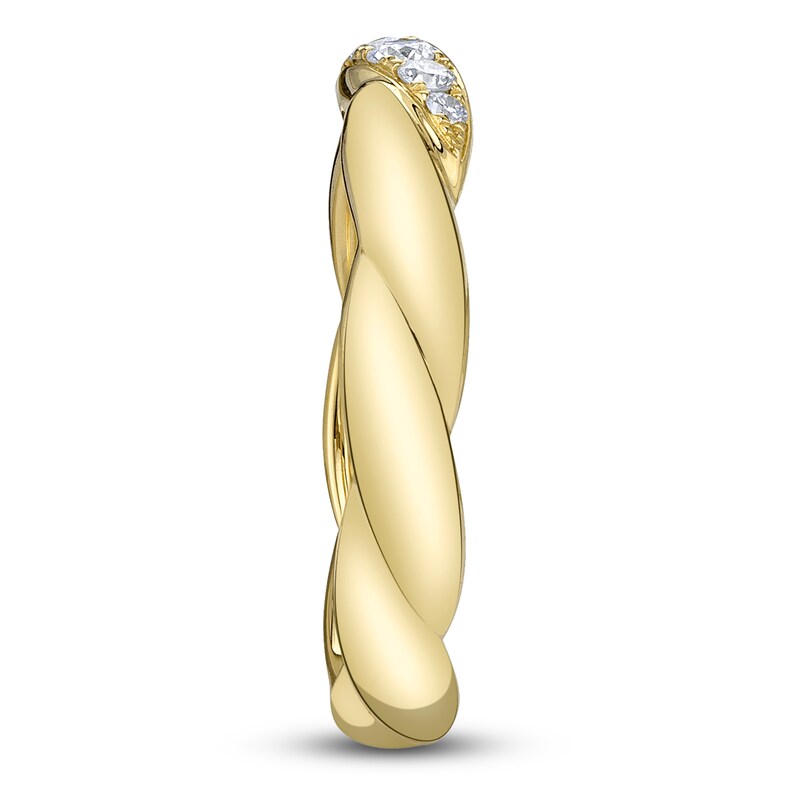 Main Image 2 of Shy Creation Diamond Twist Ring 1/10 ct tw 14K Yellow Gold SC55024923Z7