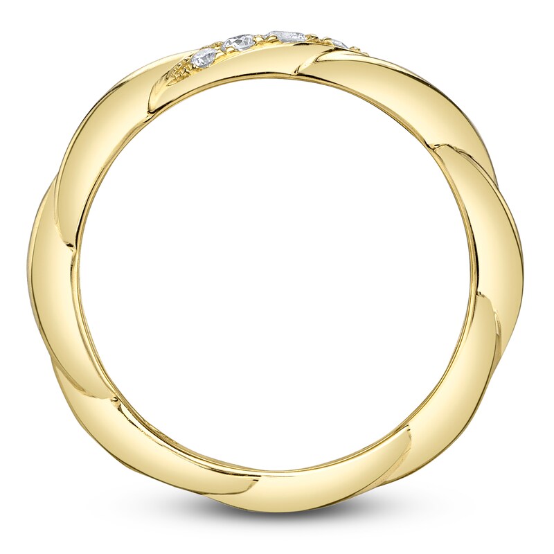 Main Image 3 of Shy Creation Diamond Twist Ring 1/10 ct tw 14K Yellow Gold SC55024923Z7