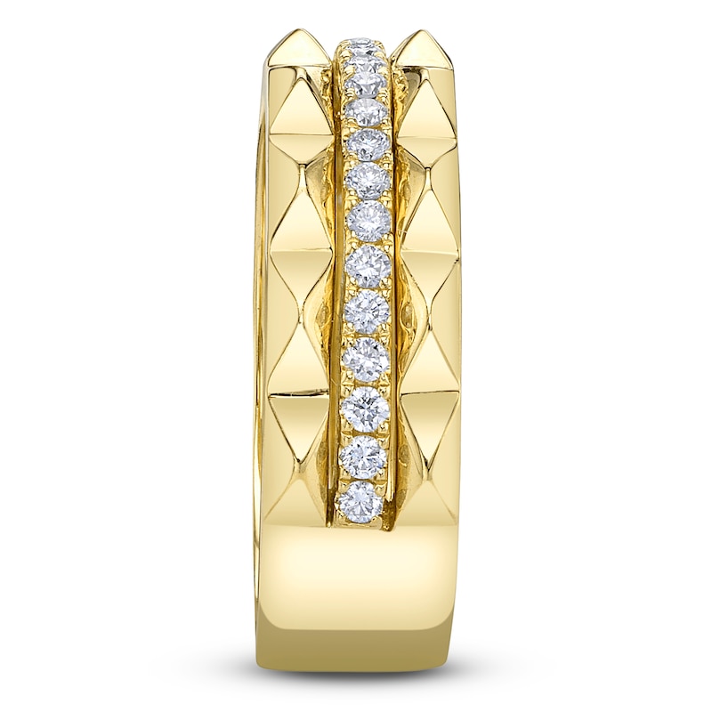Main Image 3 of Shy Creation Diamond Geometric Pattern Ring 1/4 ct tw 14K Yellow Gold SC55024989Z7