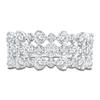 Thumbnail Image 3 of Lab-Grown Diamond Three-Row Buttercup Ring 1 ct tw 14K White Gold