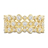 Thumbnail Image 3 of Lab-Grown Diamond Three-Row Buttercup Ring 1 ct tw 14K Yellow Gold