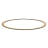 Thumbnail Image 3 of Italia D'Oro Solid Reversible Omega Necklace 14K Two-Tone Gold 17"