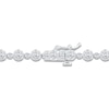 Thumbnail Image 4 of Lab-Grown Diamond Buttercup Bracelet 3 ct tw 14K White Gold 7.25"