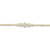 Thumbnail Image 2 of Lab-Grown Diamond Graduated Buttercup Link & Bar Bracelet 3/4 ct tw 14K Yellow Gold 7.25"