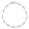 Thumbnail Image 1 of Lab-Grown Diamond Buttercup Station Bracelet 3/4 ct tw 14K White Gold