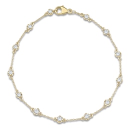 Lab-Grown Diamond Buttercup Station Bracelet 3/4 ct tw 14K Yellow Gold