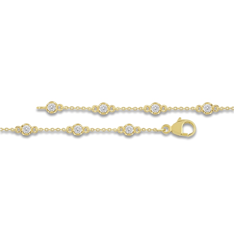 Main Image 3 of Lab-Grown Diamond Buttercup Station Bracelet 3/4 ct tw 14K Yellow Gold
