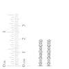 Thumbnail Image 4 of Lab-Grown Diamond Buttercup Hoop Earrings 1/2 ct tw 14K White Gold