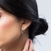 Thumbnail Image 5 of Lab-Grown Diamond Buttercup Hoop Earrings 1/2 ct tw 14K White Gold