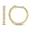 Thumbnail Image 3 of Lab-Grown Diamond Buttercup Hoop Earrings 1/2 ct tw 14K Yellow Gold