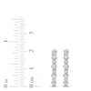 Thumbnail Image 4 of Lab-Grown Diamond Buttercup Hoop Earrings 1 ct tw 14K White Gold