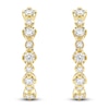 Thumbnail Image 1 of Lab-Grown Diamond Buttercup Hoop Earrings 1 ct tw 14K Yellow Gold