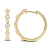 Thumbnail Image 2 of Lab-Grown Diamond Buttercup Hoop Earrings 1 ct tw 14K Yellow Gold