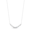 Thumbnail Image 2 of Lab-Grown Diamond Buttercup Smile Necklace 1 ct tw 14K White Gold 18"