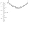 Thumbnail Image 3 of Lab-Grown Diamond Buttercup Smile Necklace 1 ct tw 14K White Gold 18"