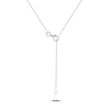 Thumbnail Image 4 of Lab-Grown Diamond Buttercup Smile Necklace 1 ct tw 14K White Gold 18"