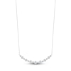 Thumbnail Image 1 of Lab-Grown Diamond Buttercup Smile Necklace 2 ct tw 14K White Gold 18"