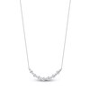 Thumbnail Image 2 of Lab-Grown Diamond Buttercup Smile Necklace 2 ct tw 14K White Gold 18"