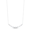 Thumbnail Image 3 of Lab-Grown Diamond Buttercup Smile Necklace 2 ct tw 14K White Gold 18"