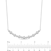 Thumbnail Image 4 of Lab-Grown Diamond Buttercup Smile Necklace 2 ct tw 14K White Gold 18"