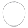 Thumbnail Image 1 of Lab-Grown Diamond Riviera Necklace 6 ct tw 14K White Gold 18"