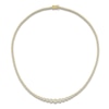 Thumbnail Image 1 of Lab-Grown Diamond Riviera Necklace 6 ct tw 14K Yellow Gold 18"
