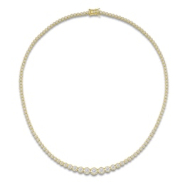 Lab-Grown Diamond Riviera Necklace 6 ct tw 14K Yellow Gold 18"