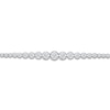 Thumbnail Image 2 of Lab-Grown Diamond Riviera Necklace 8 ct tw 14K White Gold 18"