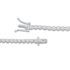 Thumbnail Image 3 of Lab-Grown Diamond Riviera Necklace 8 ct tw 14K White Gold 18"