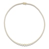 Thumbnail Image 1 of Lab-Grown Diamond Riviera Necklace 8 ct tw 14K Yellow Gold 18"