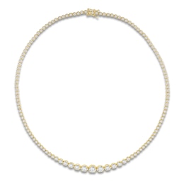 Lab-Grown Diamond Riviera Necklace 8 ct tw 14K Yellow Gold 18"