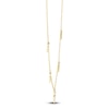 Thumbnail Image 2 of Shy Creation Diamond Cross Station Necklace 1/15 ct tw 14K Yellow Gold 18" SC55020244