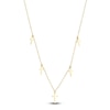 Thumbnail Image 3 of Shy Creation Diamond Cross Station Necklace 1/15 ct tw 14K Yellow Gold 18" SC55020244