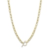 Thumbnail Image 2 of Shy Creation Diamond Toggle Necklace 1/8 ct tw 14K Yellow Gold 18" SC55022370V2