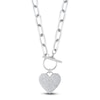 Thumbnail Image 1 of Shy Creation Diamond Heart Toggle Necklace 1/2 ct tw 14K White Gold 18" J-SC55022369