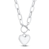 Thumbnail Image 3 of Shy Creation Diamond Heart Toggle Necklace 1/2 ct tw 14K White Gold 18" J-SC55022369