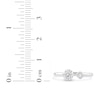 Thumbnail Image 4 of Lab-Grown Diamond Buttercup Open Cuff Ring 1/2 ct tw 14K White Gold