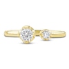 Thumbnail Image 3 of Lab-Grown Diamond Buttercup Open Cuff Ring 1/2 ct tw 14K Yellow Gold