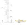 Thumbnail Image 4 of Lab-Grown Diamond Buttercup Open Cuff Ring 1/2 ct tw 14K Yellow Gold