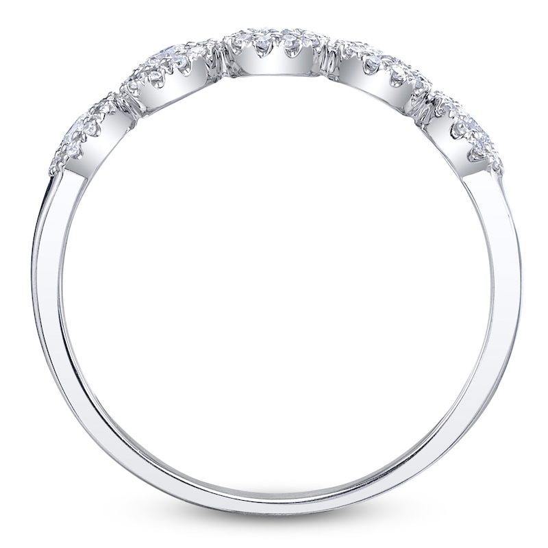Main Image 3 of Shy Creation Diamond Halo Five-Stone Ring 1/3 ct tw 14K White Gold SC55002621Z7
