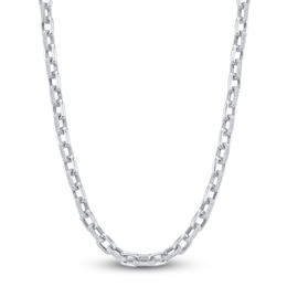 Shy Creation Diamond Alternating Link Necklace 8-1/8 ct tw 14K White Gold 16" SC55014093Z16