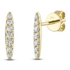Thumbnail Image 2 of Shy Creation Diamond Tapered Bar Earrings 1/6 ct tw 14K Yellow Gold SC55024841