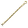 Thumbnail Image 1 of Shy Creation Diamond Toggle Curb Chain Bracelet 1/6 ct tw 14K Yellow Gold 7" SC55025179RD