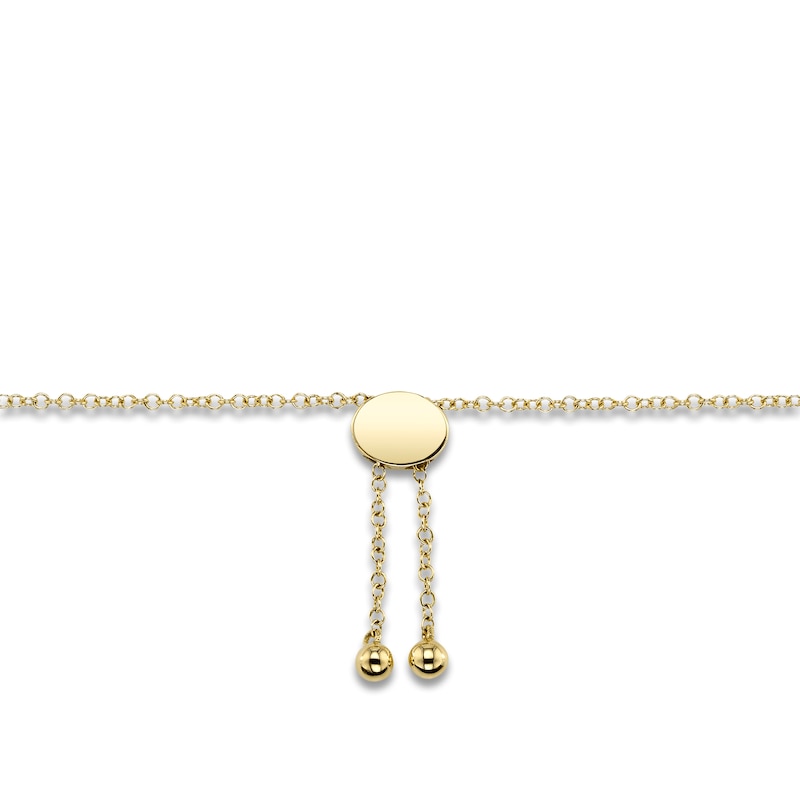Main Image 2 of Shy Creation Diamond Chain Link Bolo Bracelet 1/3 ct tw 14K Yellow Gold 9" SC55022379