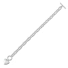 Thumbnail Image 1 of Shy Creation Diamond Heart Toggle Bracelet 3/8 ct tw 14K White Gold 7.5" SC55024898Z7.5