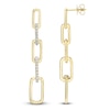 Thumbnail Image 1 of Shy Creation Diamond Chain Link Drop Earrings 5/8 ct tw 14K Yellow Gold SC55026165