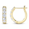 Thumbnail Image 1 of Shy Creation Diamond Five-Stone Hoop Earrings 3/4 ct tw 14K Yellow Gold SC22006122V2