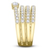 Thumbnail Image 2 of Shy Creation Pear-Shaped Diamond Spiral Ring 1-1/5 ct tw 14K Yellow Gold SC22007574Z7